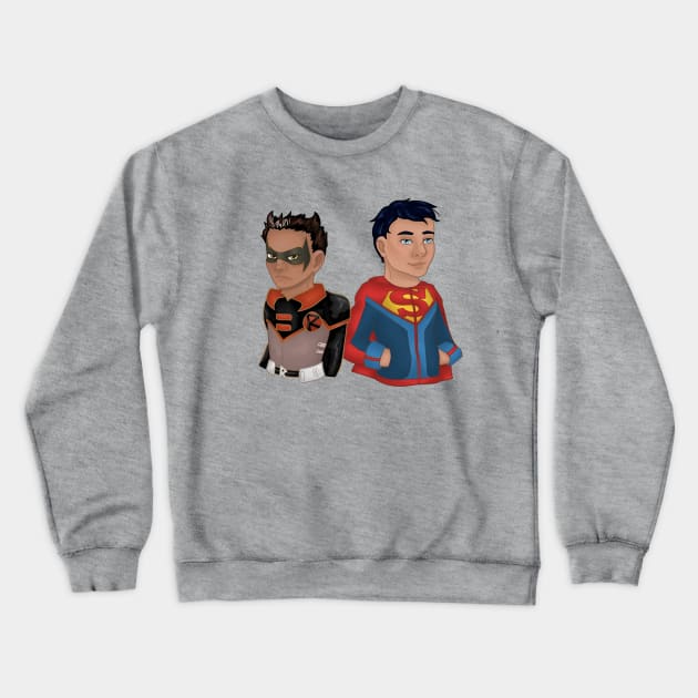 Super Duper Sons Crewneck Sweatshirt by Mickidona